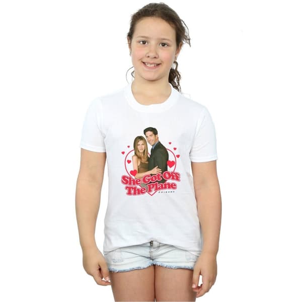 Friends Girls She Got Off The Plane - T-shirt i bomull