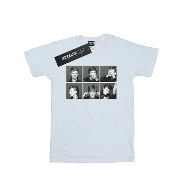 David Bowie Womens/Ladies Photo Collage Cotton Boyfriend T-Shirt