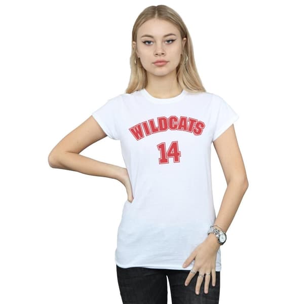 Disney Dam/Tjej High School Musical The Musical Wildcats 14 T-shirt i bomull