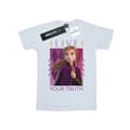 Miniatyrbild 1 av 3: Disney Dam/Tjej Frozen 2 Anna - Lev din sanning Boyfriend-t-shirt i bomull