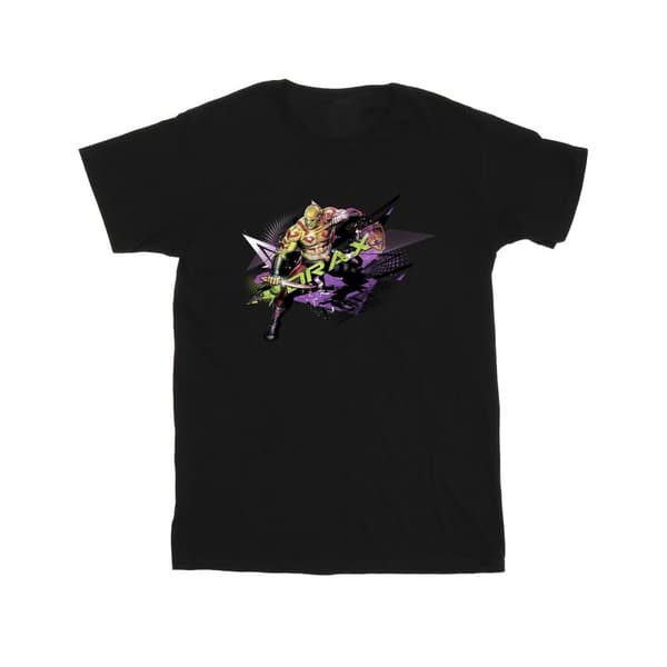 Marvel Guardians Of The Galaxy Abstrakt Drax T-shirt i bomull för flickor