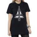 Miniatyrbild 3 av 5: Disney Dam/Tjej Frozen Julgran Bomull Boyfriend T-shirt