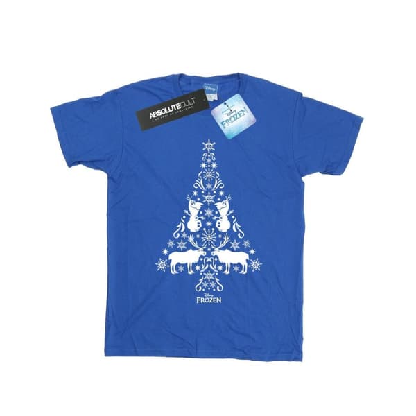 Disney Womens/Ladies Frozen Christmas Tree Cotton Boyfriend T-Shirt