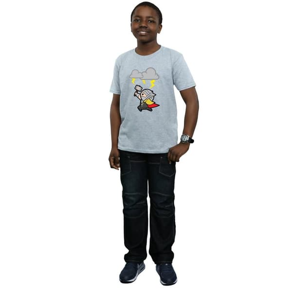 Marvel Boys Kawaii Thor God Of Thunder T-Shirt