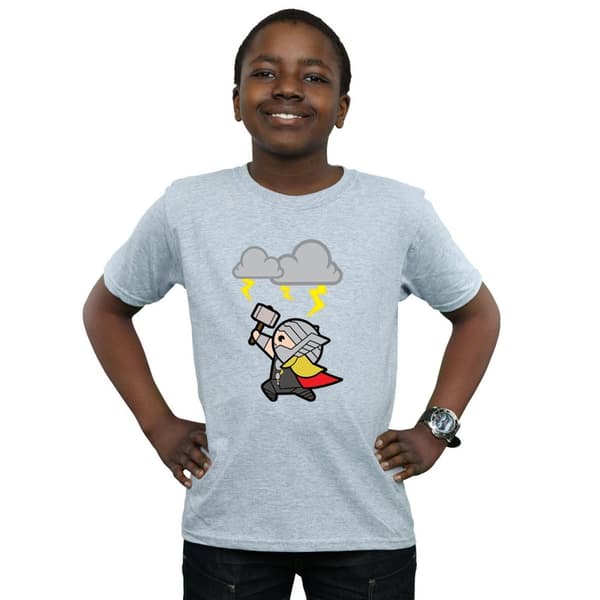 Marvel Boys Kawaii Thor God Of Thunder T-Shirt
