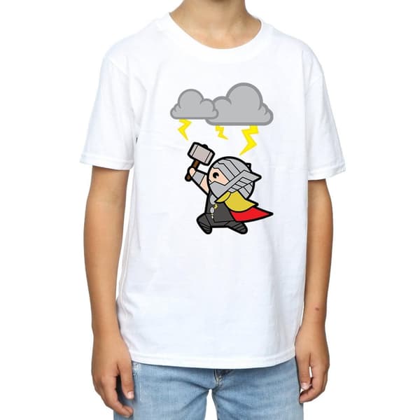Marvel Boys Kawaii Thor God Of Thunder T-Shirt