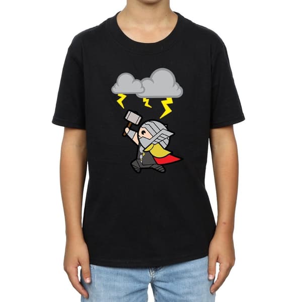 Marvel Boys Kawaii Thor God Of Thunder T-Shirt