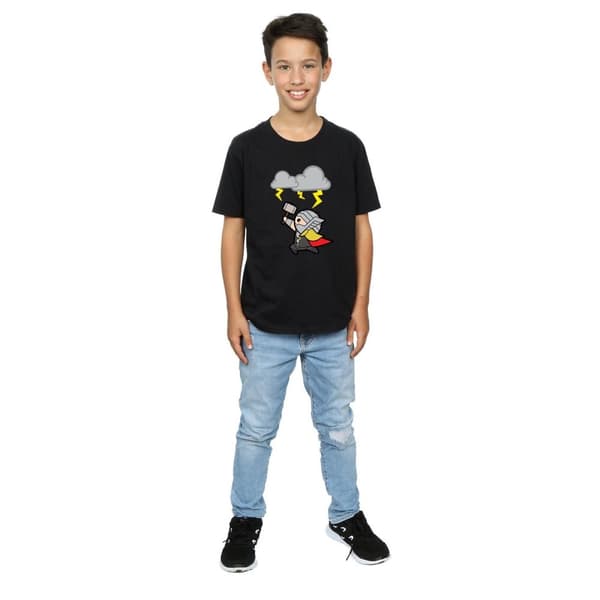 Marvel Boys Kawaii Thor God Of Thunder T-Shirt