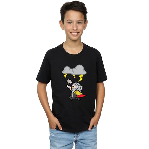 Marvel Boys Kawaii Thor God Of Thunder T-Shirt