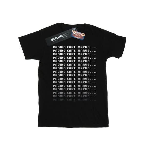 Marvel Mens Captain Marvel Paging Captain Marvel T-Shirt