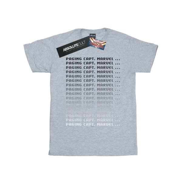 Marvel Mens Captain Marvel Paging Captain Marvel T-Shirt