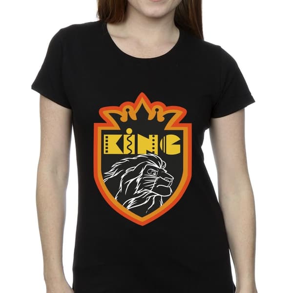 Disney Dam/Tjej Lejonkungen Crest T-shirt i bomull