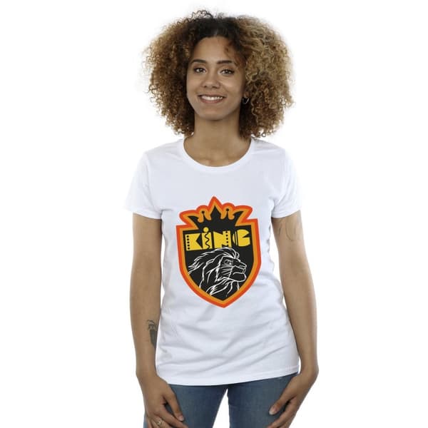 Disney Dam/Tjej Lejonkungen Crest T-shirt i bomull