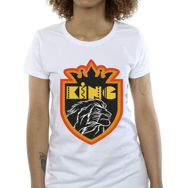 Disney Dam/Tjej Lejonkungen Crest T-shirt i bomull