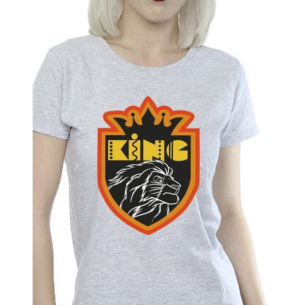 Disney Dam/Tjej Lejonkungen Crest T-shirt i bomull