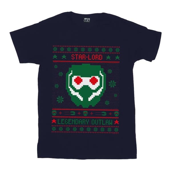 Marvel Pojkar - Guardians Of The Galaxy Vol. 2 Star Lord Fair Isle T-shirt