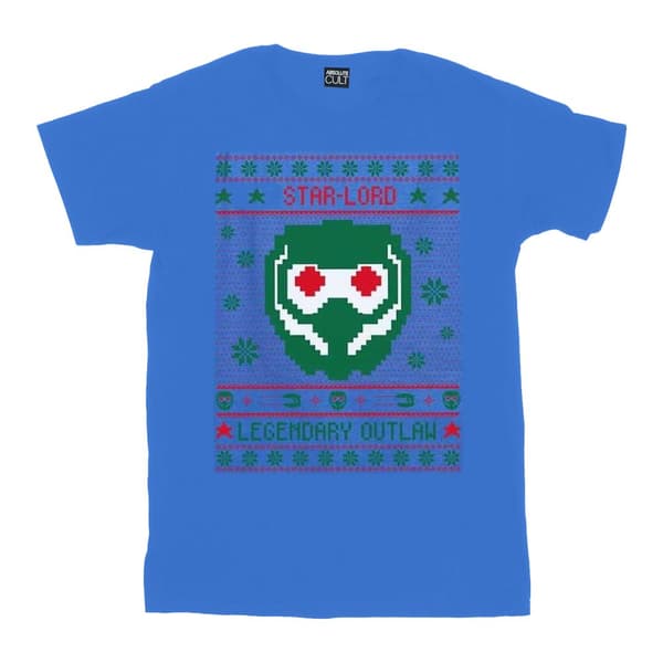 Marvel Pojkar - Guardians Of The Galaxy Vol. 2 Star Lord Fair Isle T-shirt