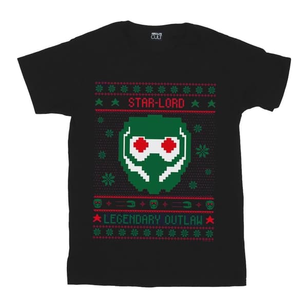 Marvel Pojkar - Guardians Of The Galaxy Vol. 2 Star Lord Fair Isle T-shirt
