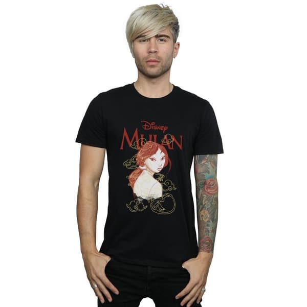 Disney Mens Mulan Dragon Sketch T-Shirt