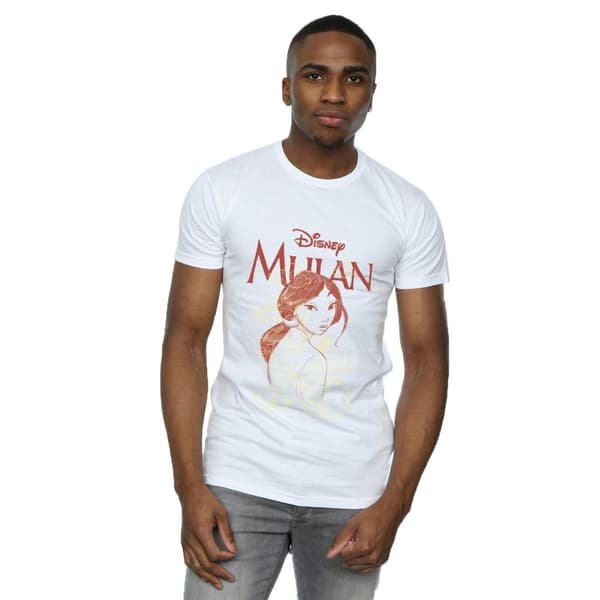 Disney Mens Mulan Dragon Sketch T-Shirt