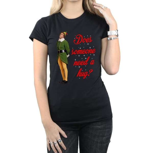 Elf Womens/Ladies Hug Buddy Cotton T-Shirt