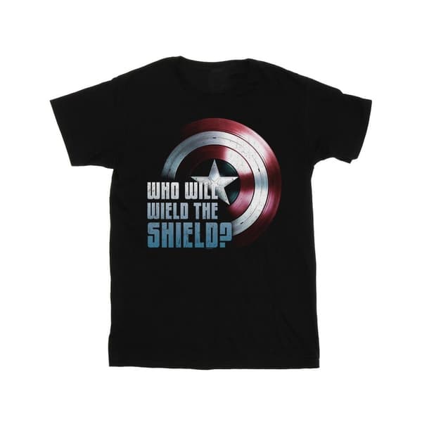Marvel Girls The Falcon And The Winter Soldier Wield The Shield Cotton T-Shirt