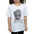 Miniatyrbillede 3 af 5: Marvel Girls Guardians Of The Galaxy Groot Face Cotton T-Shirt