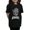 Miniatyrbillede 3 af 5: Marvel Girls Guardians Of The Galaxy Groot Face Cotton T-Shirt
