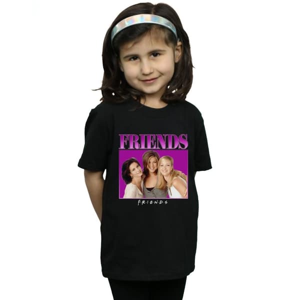Friends Monica Rachel Phoebe Homage bomulls t-shirt för flickor