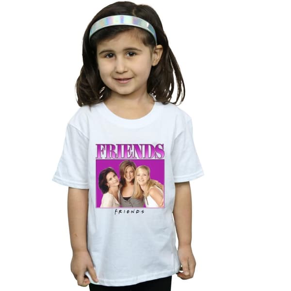 Friends Monica Rachel Phoebe Homage bomulls t-shirt för flickor