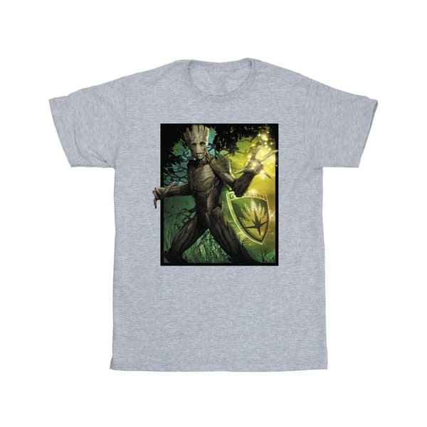 Marvel Girls Guardians Of The Galaxy Groot Forest Energy Cotton T-Shirt