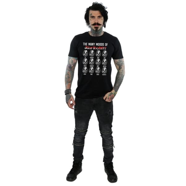 Friday 13th Mens The Many Moods Of Jason Voorhees T-Shirt