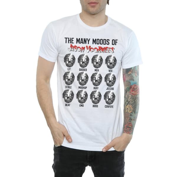 Friday 13th Mens The Many Moods Of Jason Voorhees T-Shirt