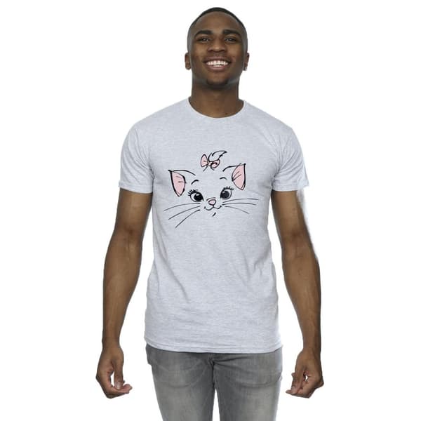 Disney Mens Classics Marie Face Pocket T-Shirt
