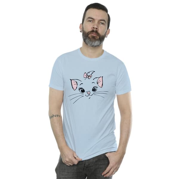 Disney Mens Classics Marie Face Pocket T-Shirt