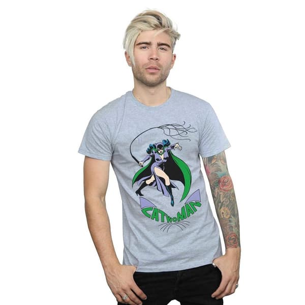 DC Comics Mens Catwoman Whip T-Shirt
