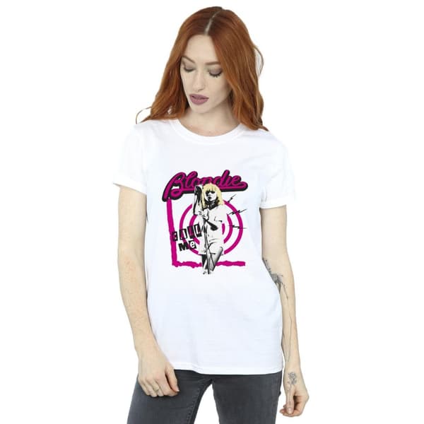 Blondie Dam/Tjej Call Me Bomull Boyfriend T-shirt