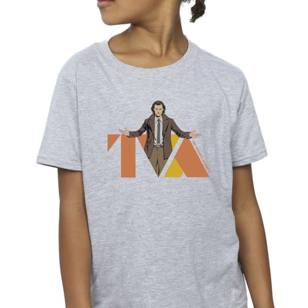 Marvel Girls Loki TVA Pose Cotton T-Shirt