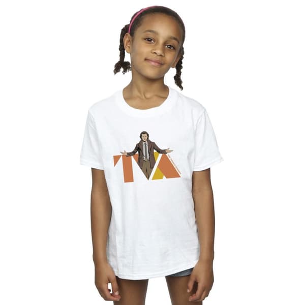 Marvel Girls Loki TVA Pose Cotton T-Shirt
