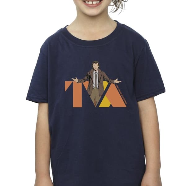 Marvel Girls Loki TVA Pose Cotton T-Shirt
