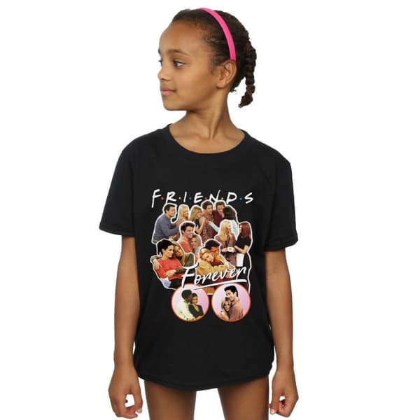 Friends Girls Forever Collage Cotton T-Shirt