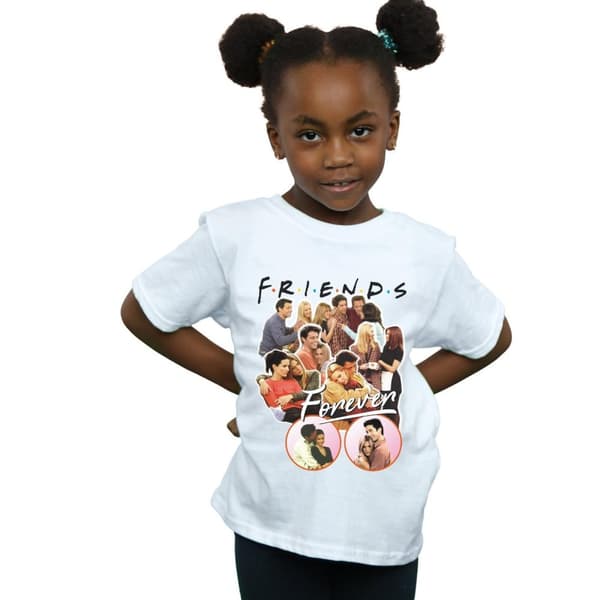 Friends Girls Forever Collage Cotton T-Shirt