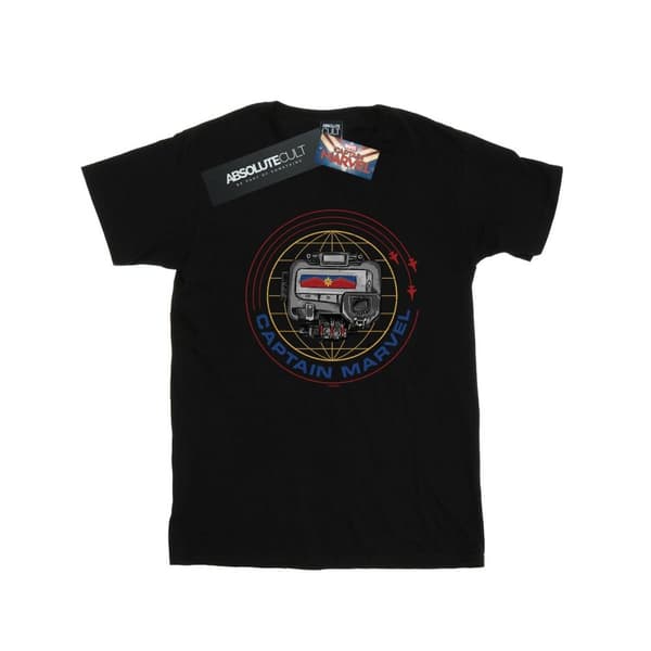 Marvel Mens Captain Marvel Pager T-Shirt