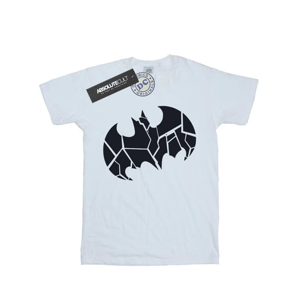 DC Comics Womens/Ladies Batman One Colour Shield Cotton Boyfriend T-Shirt