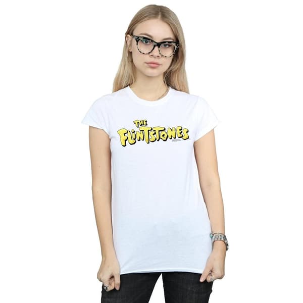 The Flintstones Womens/Ladies Original Logo Cotton T-Shirt