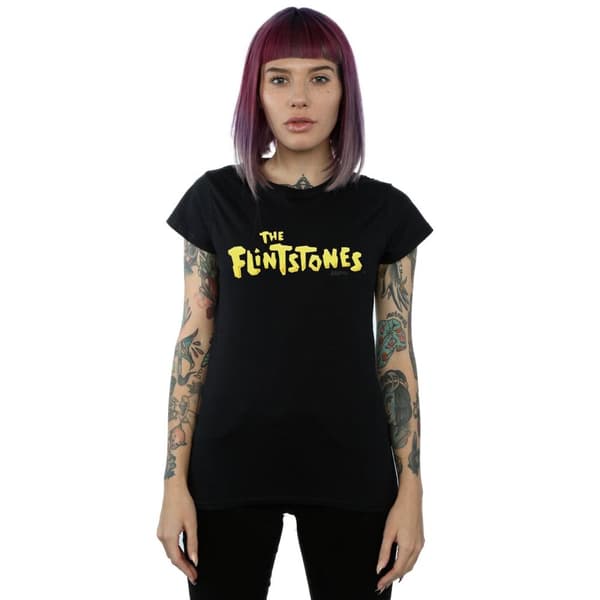 The Flintstones Womens/Ladies Original Logo Cotton T-Shirt