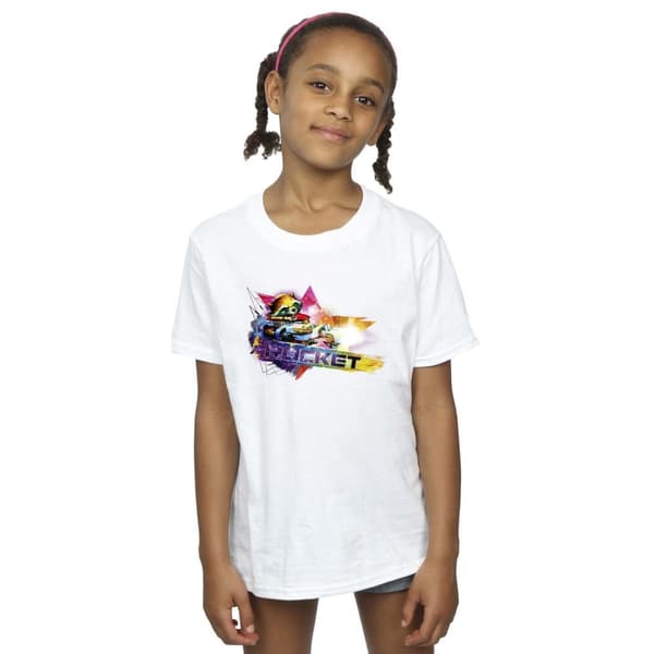 Marvel Girls Guardians Of The Galaxy Abstract Rocket Raccoon T-shirt i bomull