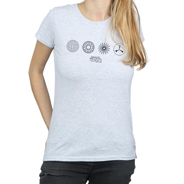 Fantastic Beasts Womens/Ladies Circular Icons Cotton T-Shirt