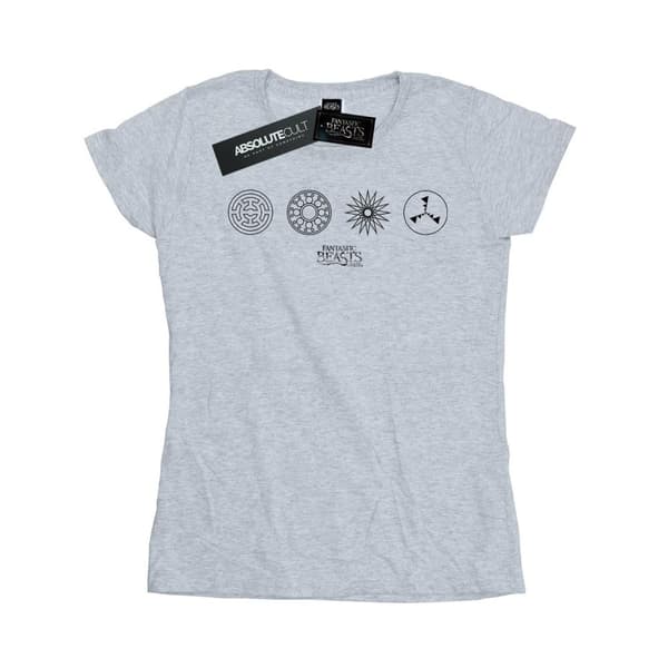 Fantastic Beasts Womens/Ladies Circular Icons Cotton T-Shirt