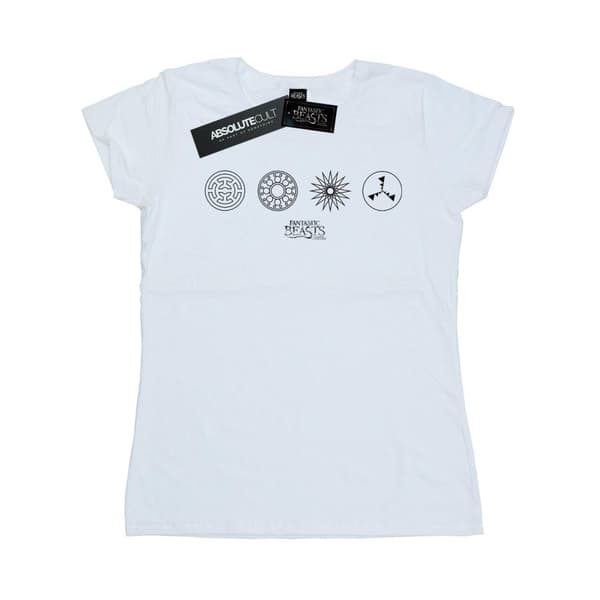 Fantastic Beasts Womens/Ladies Circular Icons Cotton T-Shirt